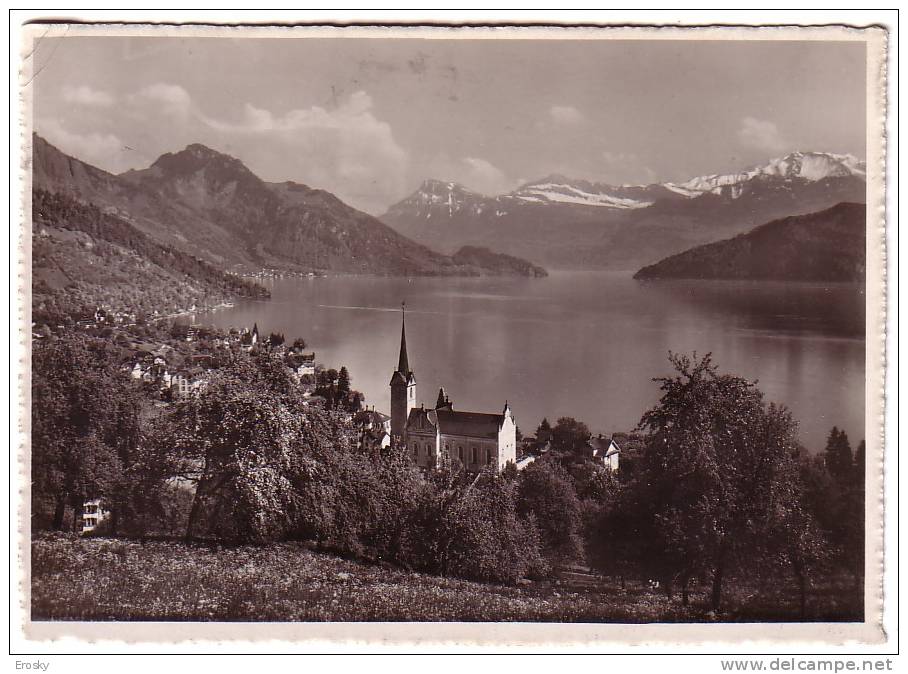 PGL - 0743 SWITZERLAND WEGGIS UND DIE ALPEN 1933 - Weggis