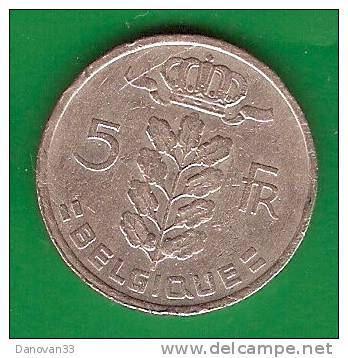 5  Francs   BELGIQUE  1973  (PRIX FIXE)       (DH18) - 5 Francs