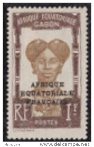 GABON N° 105  Neuf  X (avec Trace De Charn...) - Unused Stamps