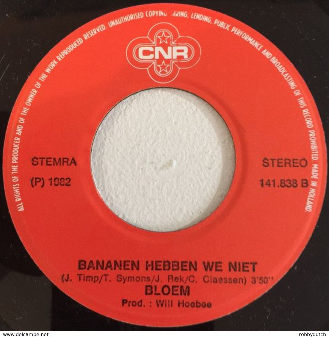 * 7" *  BLOEM - OMDAT (Holland 1982) - Sonstige - Niederländische Musik