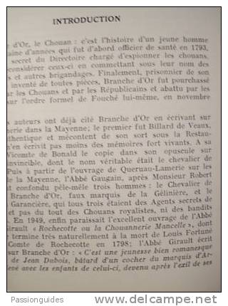 * BRANCHE D´OR LE CHOUAN Histoire D´un Agent Secret Sous La REVOLUTION  1972  DOCTEUR LEPART / Rare & Dédicacé - Histoire
