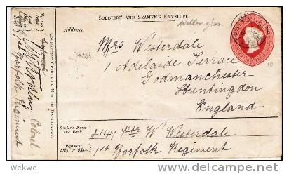 IB071/  INDIEN - Soldaten Stationery Zum Sondertarif Nine Pies 1889 - 1882-1901 Empire