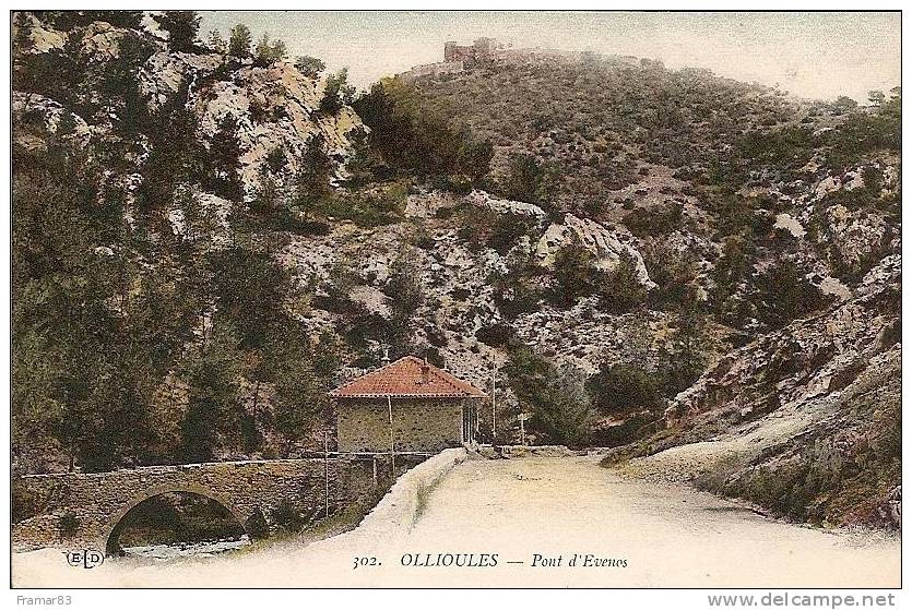 Ollioules - Pont D' Evenos (  Carte Colorisée )  /  4L - Ollioules