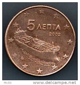 Grèce 5 Cts Euro 2002 Ttb/sup - Grecia