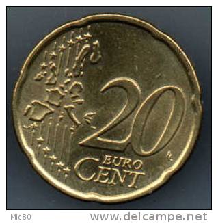 Grèce 20 Cts Euro Avec "E" Dans L'étoile 2002 Spl - Grecia