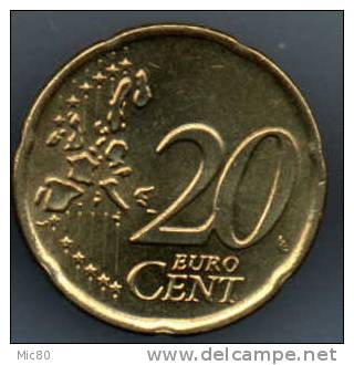 Grèce 20 Cts Euro Sans "E" Dans L'étoile 2002 Spl - Griekenland