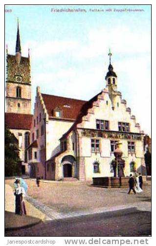 FRIEDRICHSHAFEN Mit Zeppelin Brunnen - C 1910 - Baden-Wurtenburg - DEUTSCHLAND - Friedrichshafen