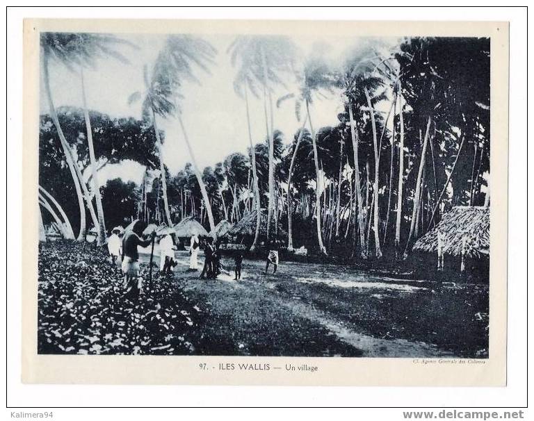 TAHITI  /  ÎLES  WALLIS  /  UN  VILLAGE  /  Cliché  AGENCE GENERALE DES COLONIES  N° 97  ( Années  30 - 40 ) - Wallis Und Futuna