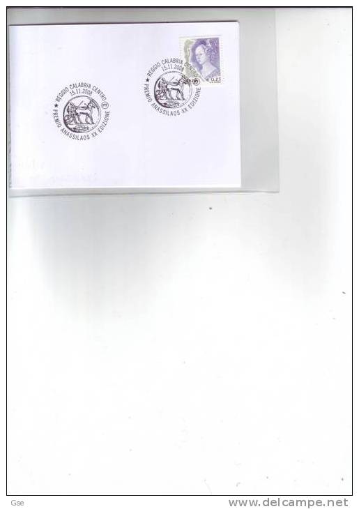 ITALIA 2008 - Cartoncino - Annullo Speciale Illustrato - Moneta Antica - Monete