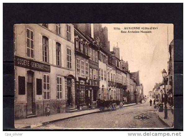 21 AUXONNE Rue Antoine Masson, Société Générale, Banque, Ed CLB 3224, 1925 - Auxonne