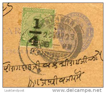 India Postal Stationary Upgraded 22-1-1932? - Postkaarten
