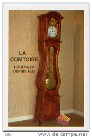 CPM** : L´horloge Comtoise - Artisan Horloger Depuis 1885 - Carte Publicitaire - Winkels