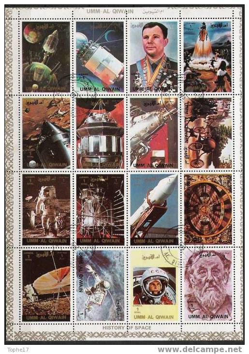 Umm Al Qiwain  Feuillet De 16 Timbres - 16  Stamps - Asie