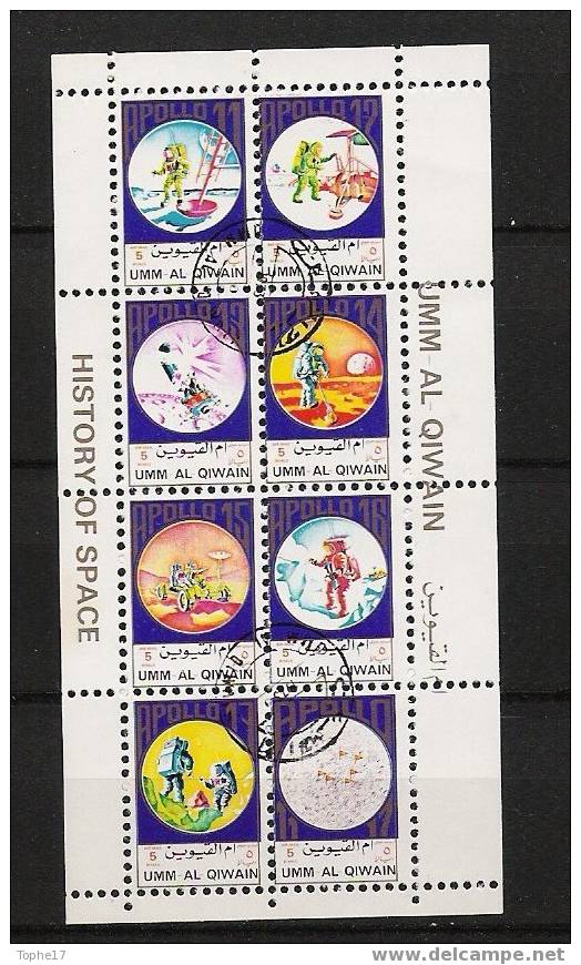 Umm Al Qiwain  Feuillet De 8 Mini Timbres - 8  Little Stamps - Asia