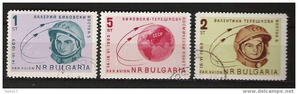 Bulgarie : 3 Timbres Oblitérés 1963 - Europa