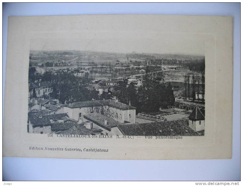 CASTELJALOUX-les-BAINS  (Lot-et-Garonne)  :  Vue Panoramique - Casteljaloux