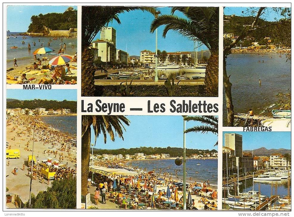 83 - LA SEYNE   -  LES SABLETTES....Multivue...le Port, La Plage, Fabregas, Mar-Vivo - La Seyne-sur-Mer