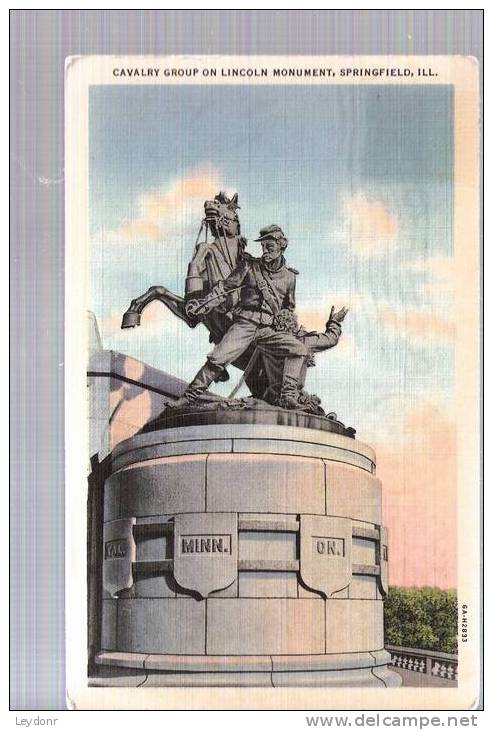 Cavalry Group On Lincoln Monument, Springfield, Illinois - Springfield – Illinois