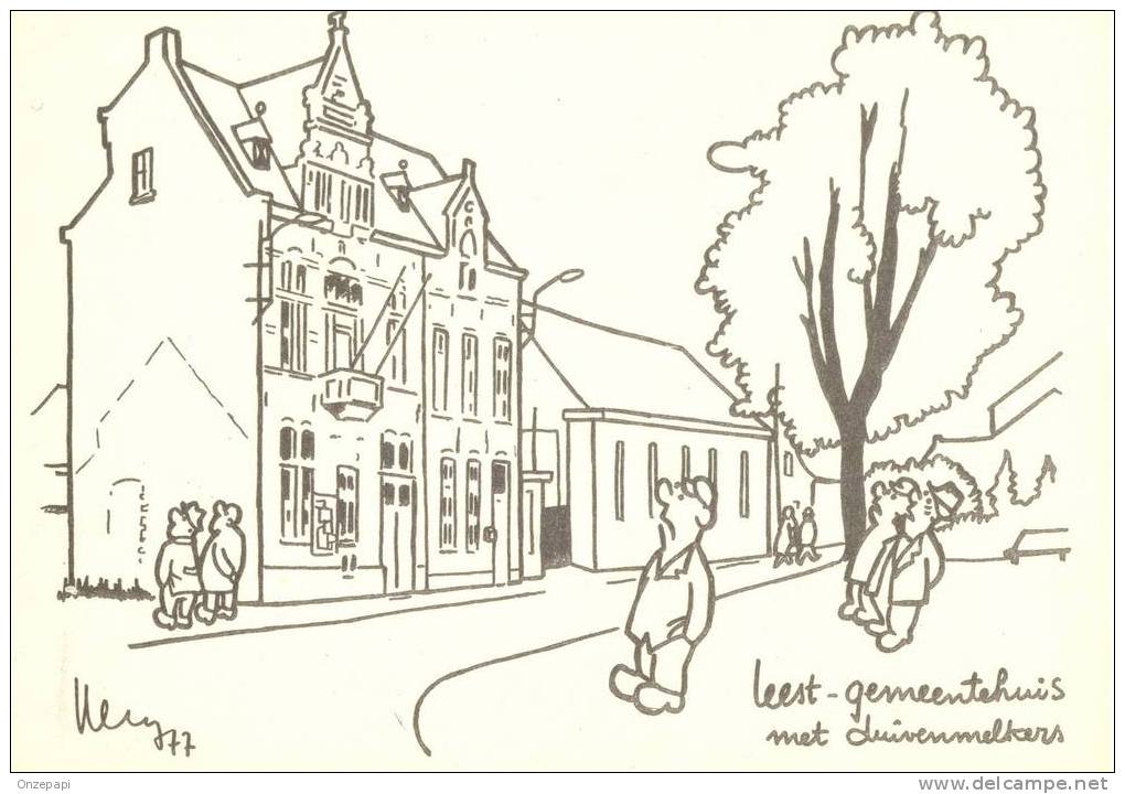 LEEST - Het Gemeentehuis Met Duivenmelkers - Mechelen