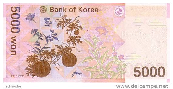 COREE DU SUD   5 000 Won  Non Daté (2006)    Pick 55     ***** BILLET  NEUF ***** - Korea, South