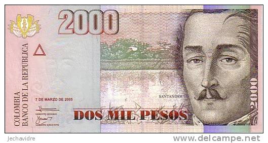 COLOMBIE   2 000 Pesos  Daté Du 07-03-2005    Pick 451b     ***** BILLET  NEUF ***** - Colombia