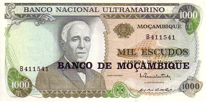 MOZAMBIQUE   1 000 Escudos Du 23/05/1972   Pick119   ****BILLET  NEUF**** - Moçambique