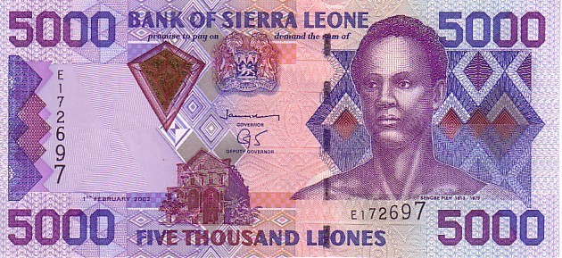 SIERRA LEONE   5 000 Leones   Daté Du 01-02-2002    Pick 22     ****** BILLET  NEUF ****** - Sierra Leone