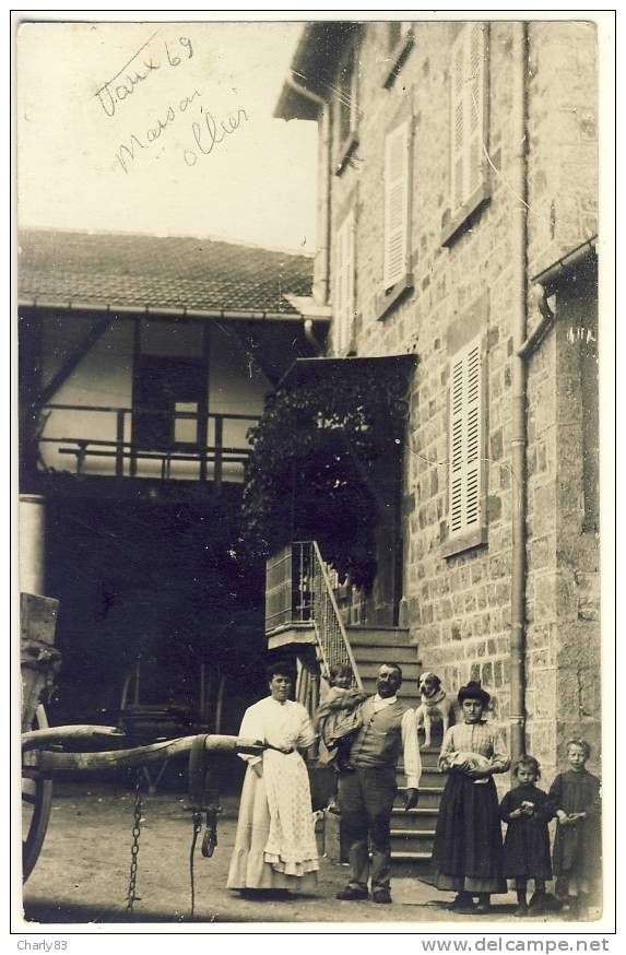 69-VAUX- CARTE PHOTO  MAISON  OLLIER   N508 - Vaux-en-Velin