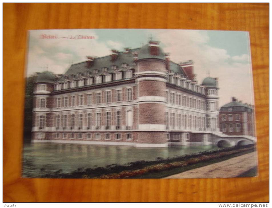 Château, Cachet Beloeil 1907 + Cachet La Louvière (station) - 2 Scans - Sur 5c. Vert - Belöil