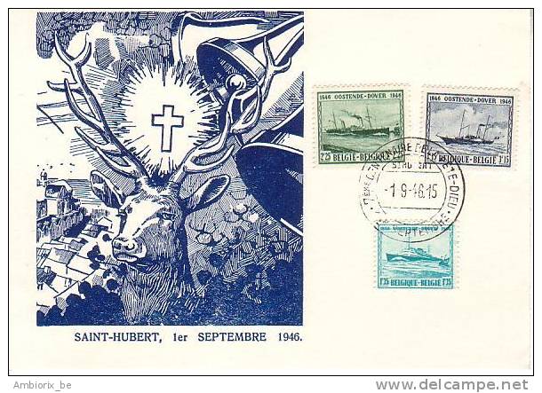 Carte Max 725-727 Saint Hubert - 1934-1951