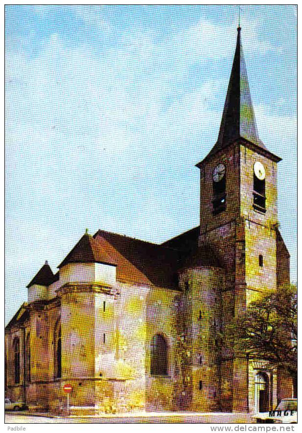 Carte Postale 77. Bray-sur-Seine  Quartier De L´église Ste-Croix Trés Beau Plan - Bray Sur Seine