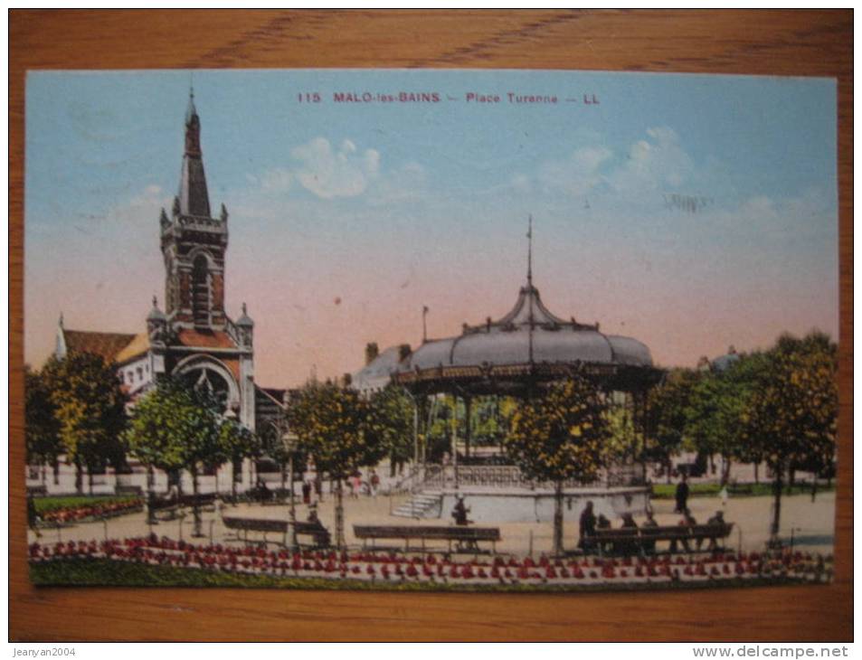 CPA Malo Les Bains Dunkerque Nord 59 Place Turenne Kiosque - Malo Les Bains