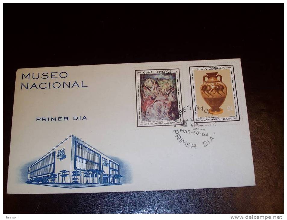 CUBA 1964 FDC MUSEO NACIONAL - FDC