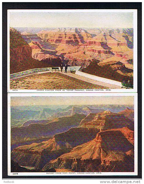 5 Early Postcards Grand Canyon Arizona USA - Ref 290 - Gran Cañon