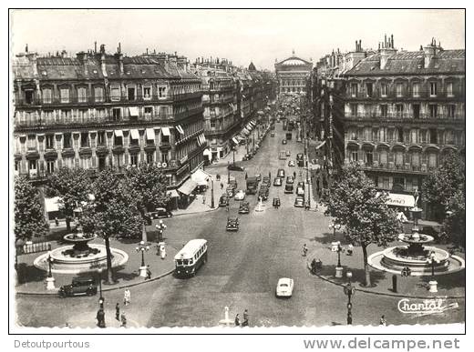 PARIS Avenue De L'opéra & Notre Dame 1957 1959 ( Bus Ratp ) - Transporte Público