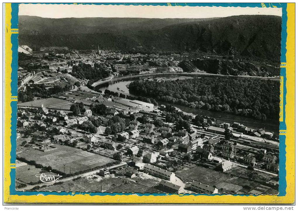 FUMAY - VUE AERIENNE  Le Charnois  Edit Cim N° 131-64A  Postée 1962 - Fumay