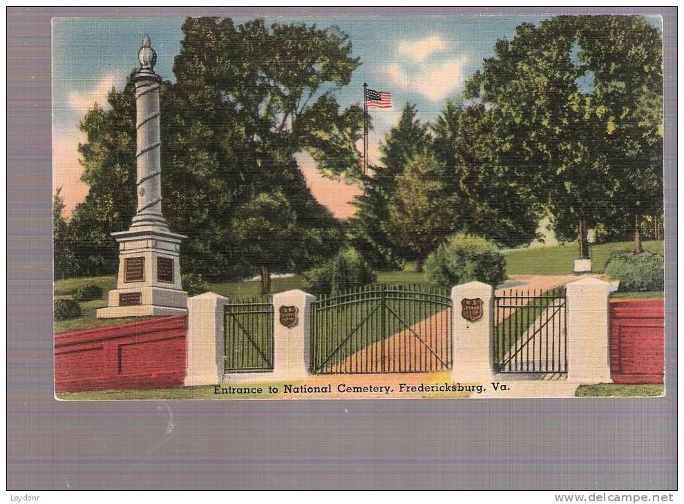 Entrance To National Cemetery, Fredericksburg,   Virginia - Altri & Non Classificati