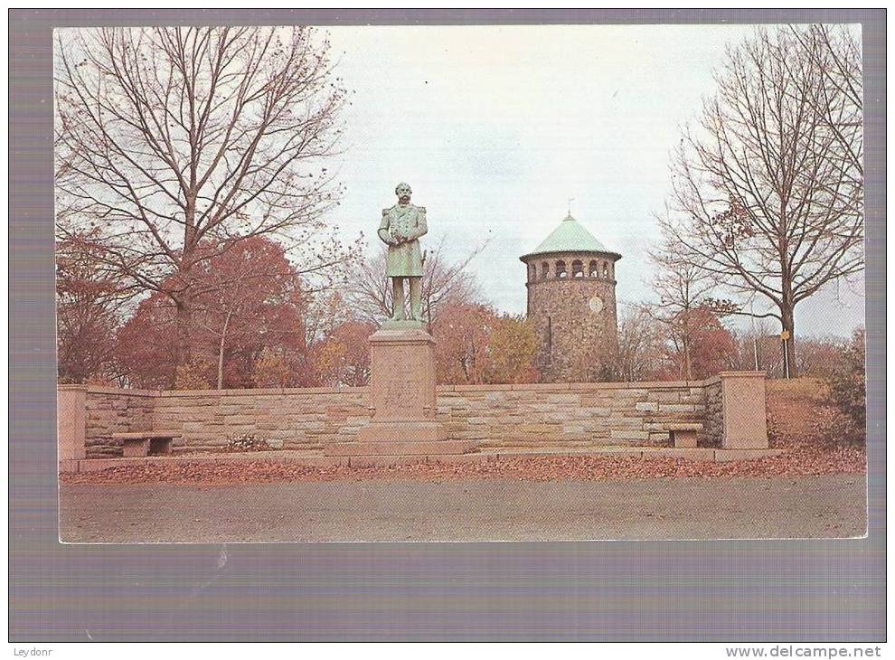 Admiral Du Point Monument With The Old Water Tower, Rockford Park, Wilmington, Delaware - Wilmington