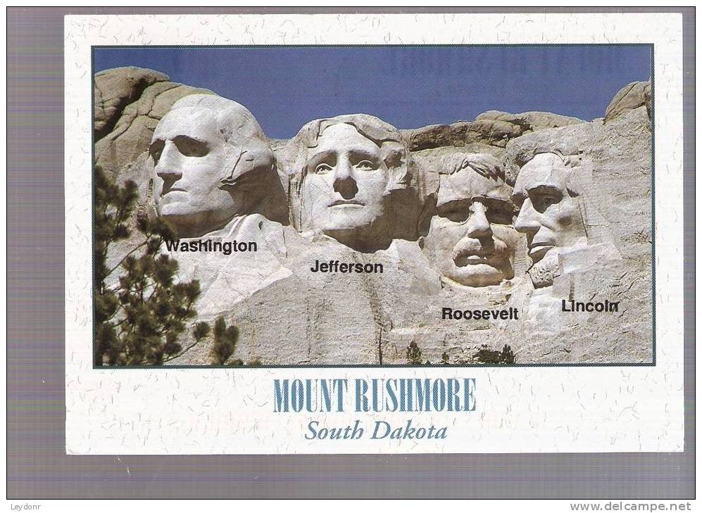 Mount Rushmore South Dakota - Washington - Jefferson - Roosevelt - Lincoln - Mount Rushmore