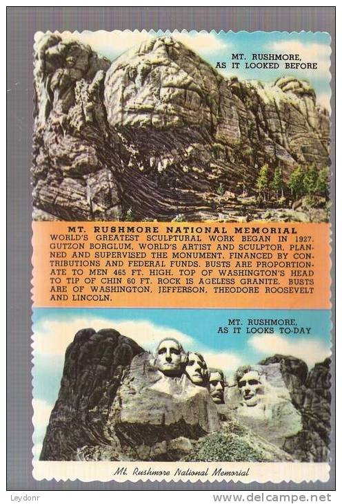 Mount Rushmore South Dakota - Washington - Jefferson - Roosevelt - Lincoln - Mount Rushmore