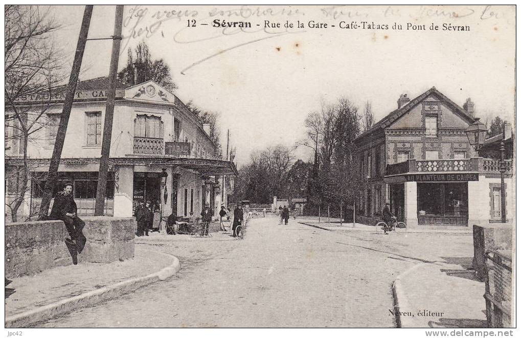 Sevran Rue De La Gare Cafe Tabac Pont De Sevran - Sevran