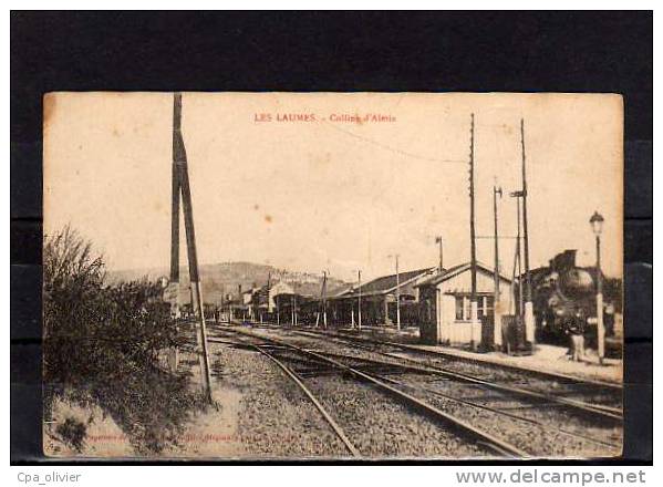 21 LES LAUMES Gare, Colline D'Alésia, Train Vapeur, Ed Guillot, 191? - Venarey Les Laumes