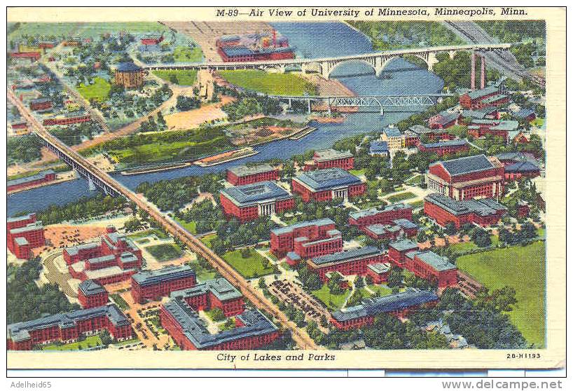 Air View Of University Of Minnesota, Minneapolis 1951 - Altri & Non Classificati