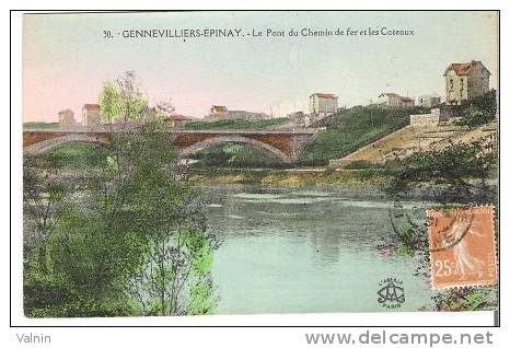 GENNEVILLIERS EPINAY Le Pont Duchemin De Fer Et Les Coteaux - Gennevilliers
