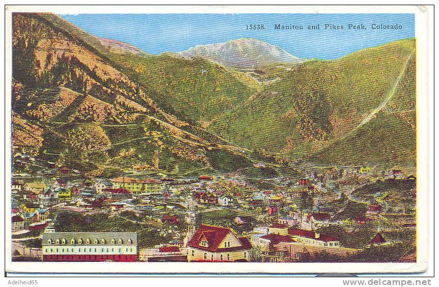 Manitou And Pikes Peak, Colorado 1934 - Otros & Sin Clasificación