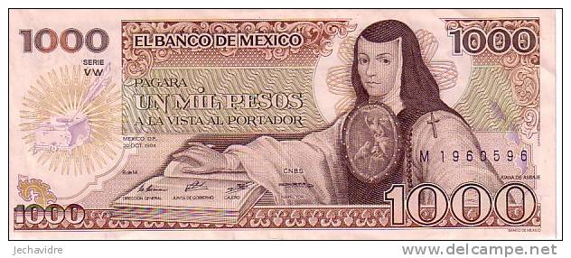 MEXIQUE   1 000 Pesos  Daté Du 30-10-1984   Pick 81    ***** QUALITE  XF ***** - Mexico