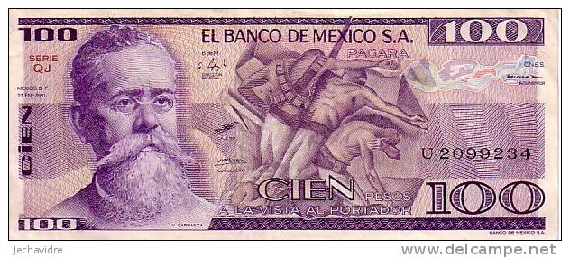 MEXIQUE   100 Pesos  Daté Du 27-01-1981   Pick 74a     ***** QUALITE  XF ***** - Messico