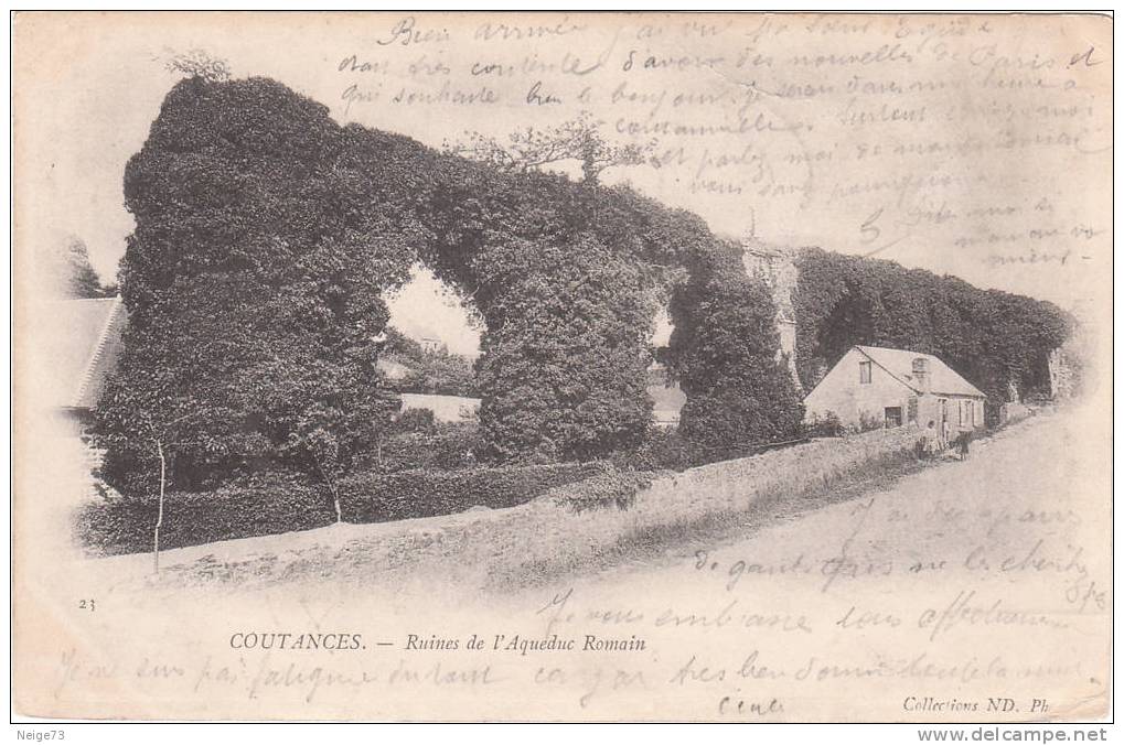 Cpa Du 50 - Coutances - Ruines De L´Aqueduc Romain - Coutances