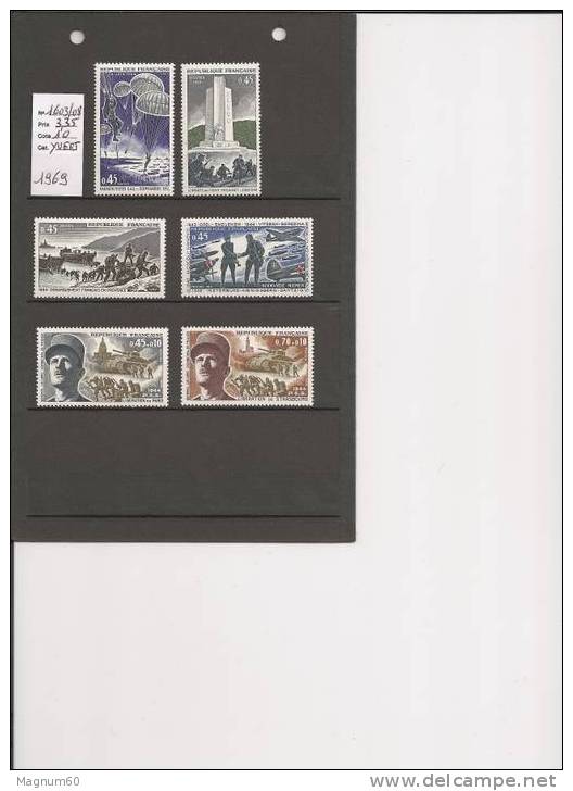 SERIE N °1603 / 1608 NEUVE ANNEE 1969 - Colecciones Completas
