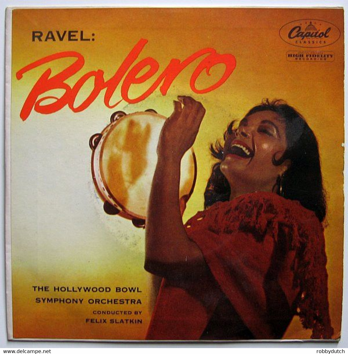 * 7" *  RAVEL - BOLERO - HOLLYWOOD BOWL SYMPHONY ORCHESTRA (USA  Ex-!!!) - Klassik